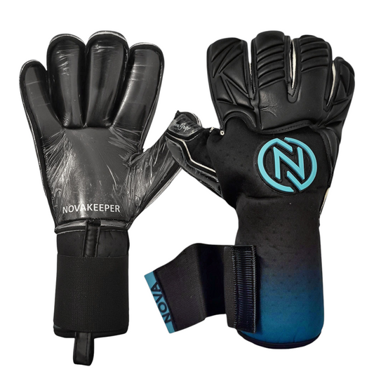 Guante de arquero Profesional NovaOne 2.0 – adherencia y durabilidad - Black Cyan.