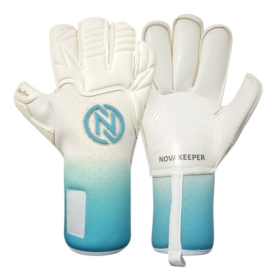Guante de arquero Profesional NovaOne 2.0 – adherencia y durabilidad - White Cyan