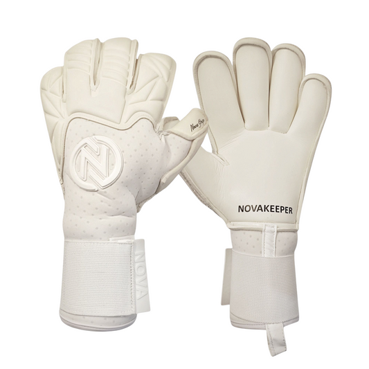 Guante de arquero Profesional NovaOne 2.0 – adherencia y durabilidad - Full White