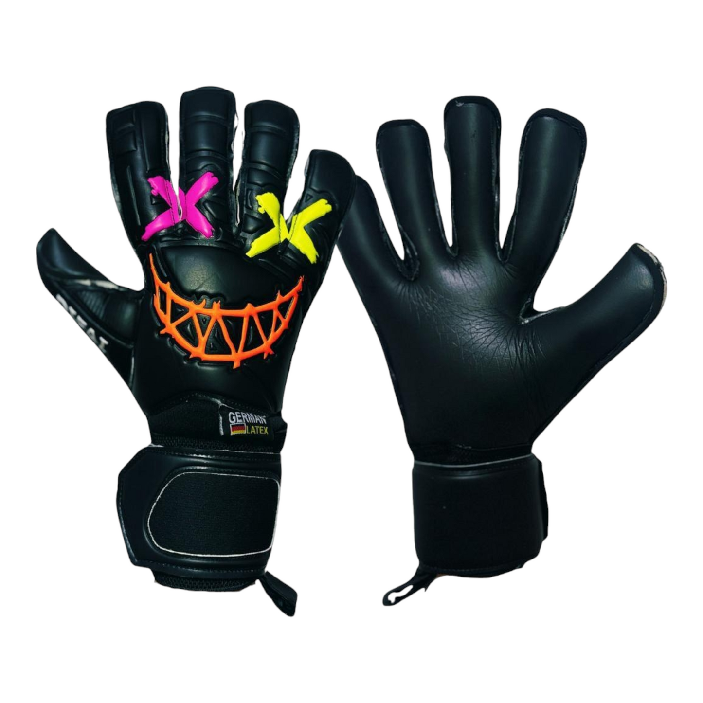 GUANTES DE ARQUERO PROFESIONALES NEGROS - CRAZY - DIFAI