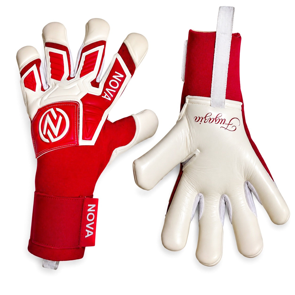 Guantes de Arquero Novakeepers Fugazia Color Pack Red – NovaGrip 4 mm Profesional
