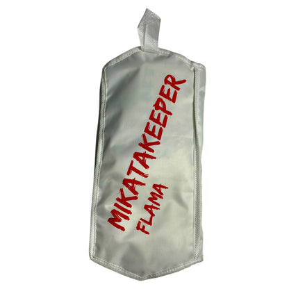 Guantes de Arquero MikataKeeper Flama 2.0 – Látex Contact 4mm, Corte Roll Negativo