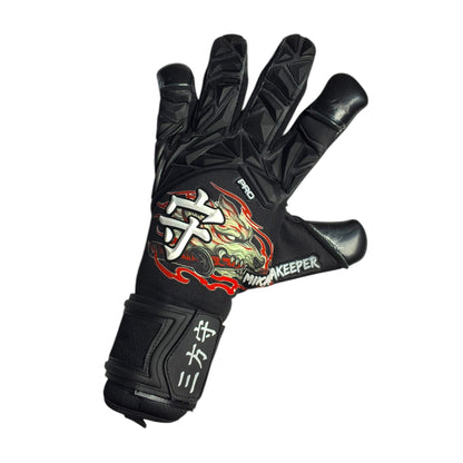 Guantes de Arquero MikataKeeper Okami 2.0 – Látex Contact 4mm, Corte Roll Negativo