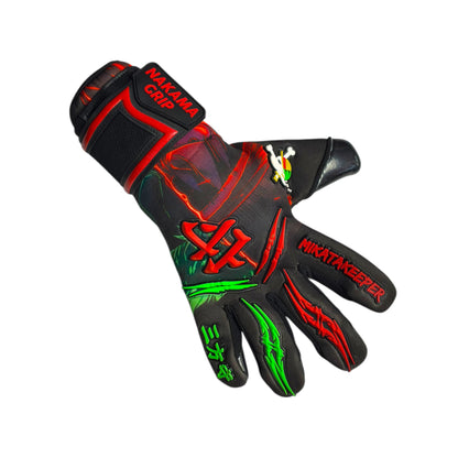 Guantes de Arquero MikataKeeper Nakama – Látex Contact 4mm, Corte Roll Negativo