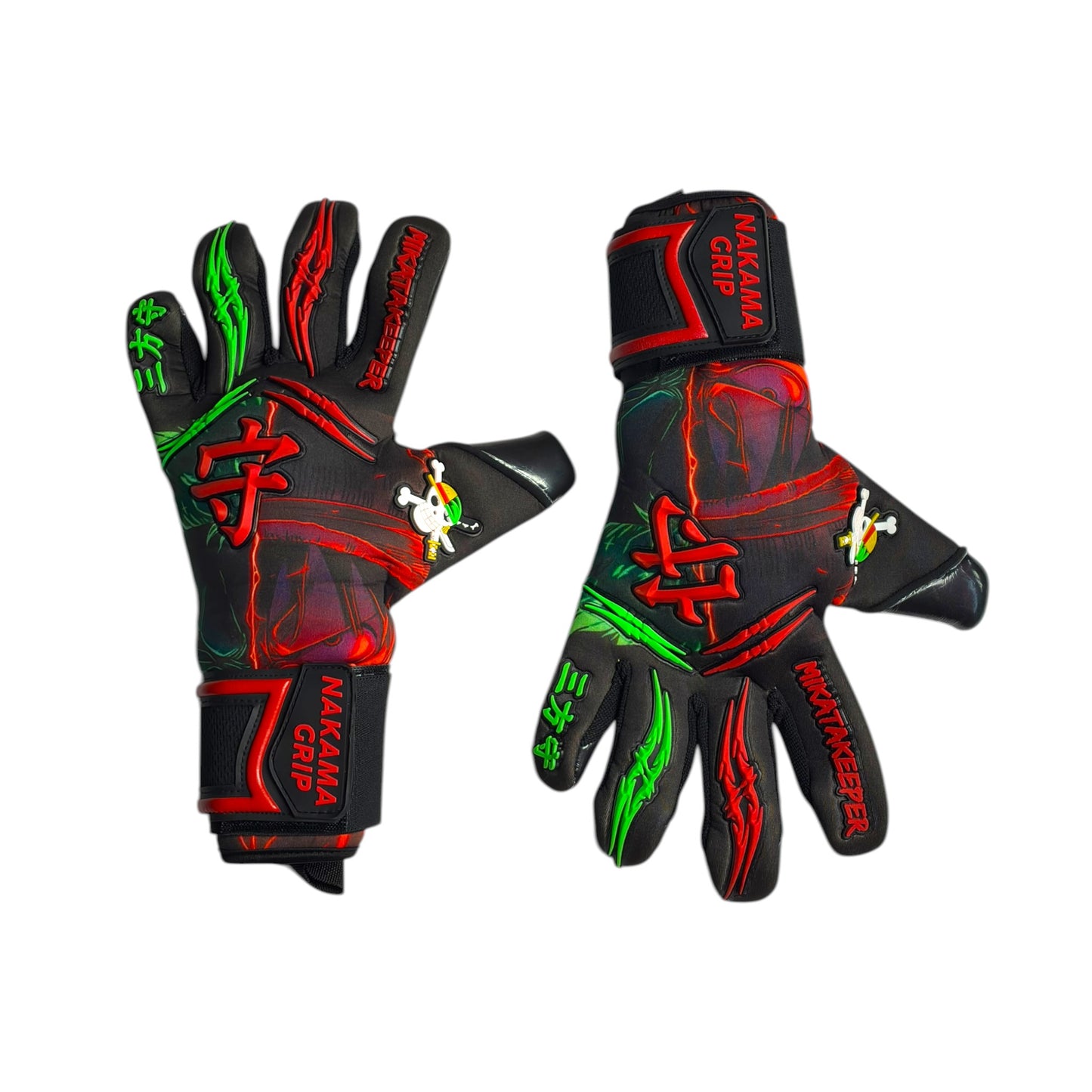 Guantes de Arquero MikataKeeper Nakama – Látex Contact 4mm, Corte Roll Negativo