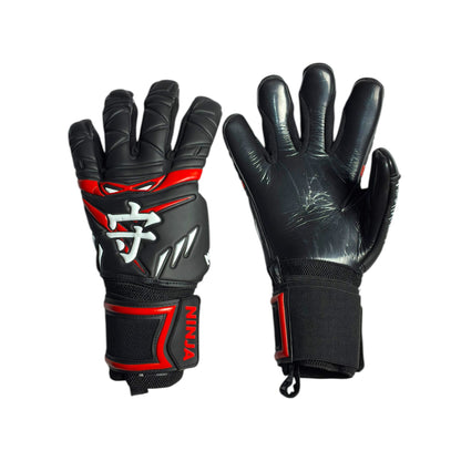 Guantes de Arquero Férulas extraibles - Ninja - MikataKeeper – Látex Contact 4mm, Corte Roll Negativo