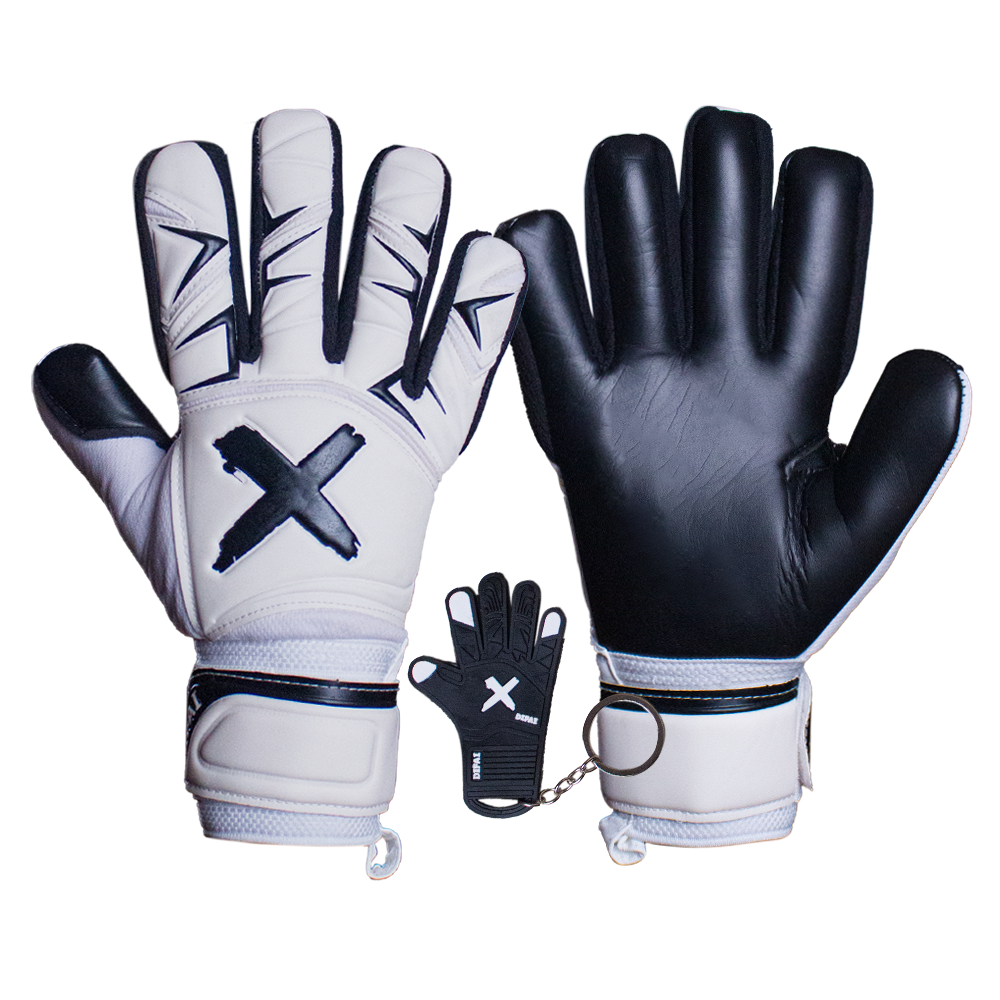 Guantes de Arquero Infantil Difai Spider Blanco negro– Látex resistente para Niños