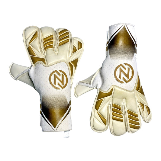 Guantes de arquero profesional - NovaOne 3.0 Golden edition - blanco dorado