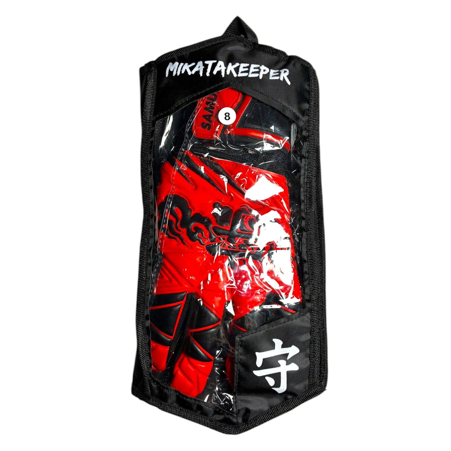 Guantes de Arquero Férulas extraibles - MikataKeeper Samurai – Látex Contact 4mm, Corte Roll Negativo