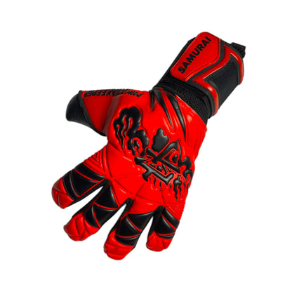 Guantes de Arquero Férulas extraibles - MikataKeeper Samurai – Látex Contact 4mm, Corte Roll Negativo