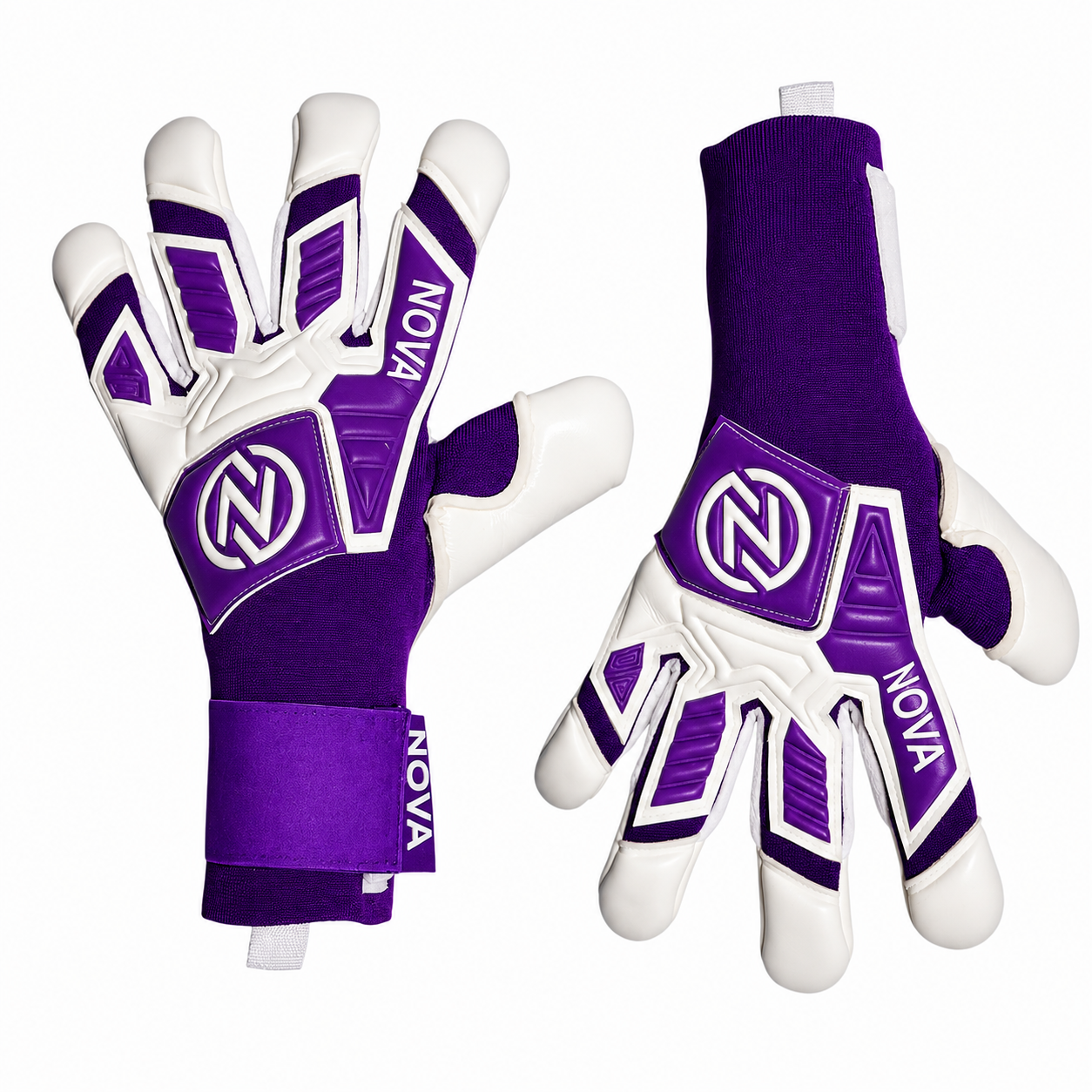 Guantes de Arquero Novakeepers Fugazia Color Pack Purple – NovaGrip 4 mm Profesional