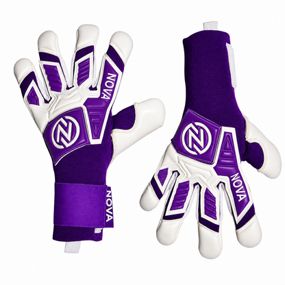 Guantes de Arquero Novakeepers Fugazia Color Pack Purple – NovaGrip 4 mm Profesional