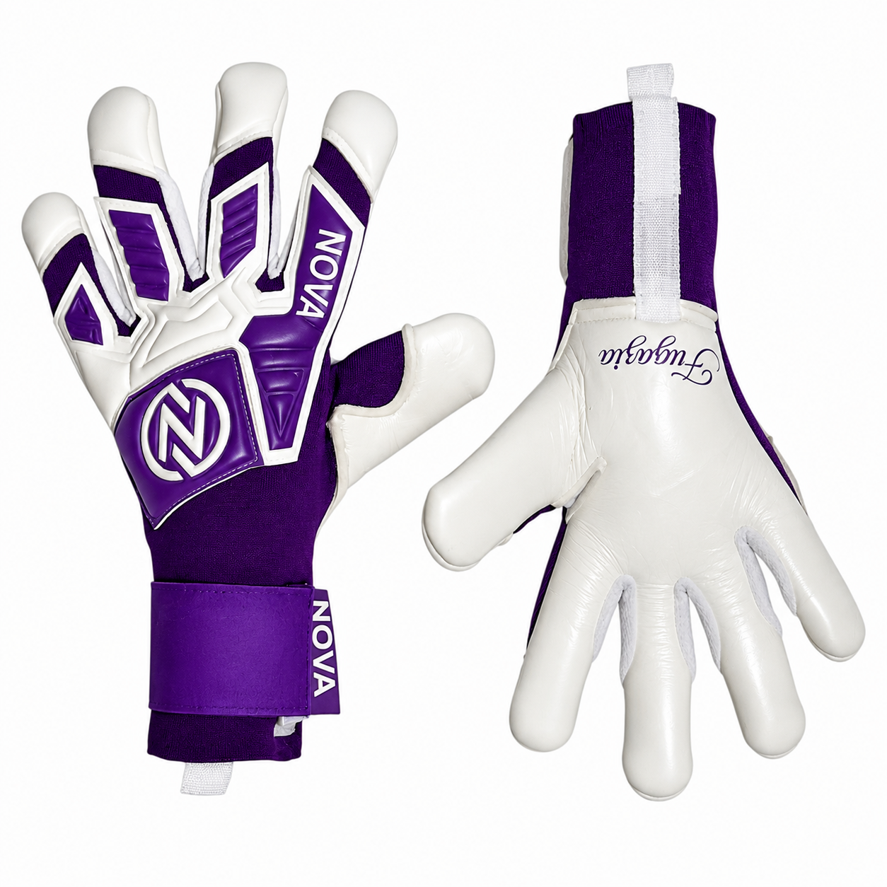 Guantes de Arquero Novakeepers Fugazia Color Pack Purple – NovaGrip 4 mm Profesional