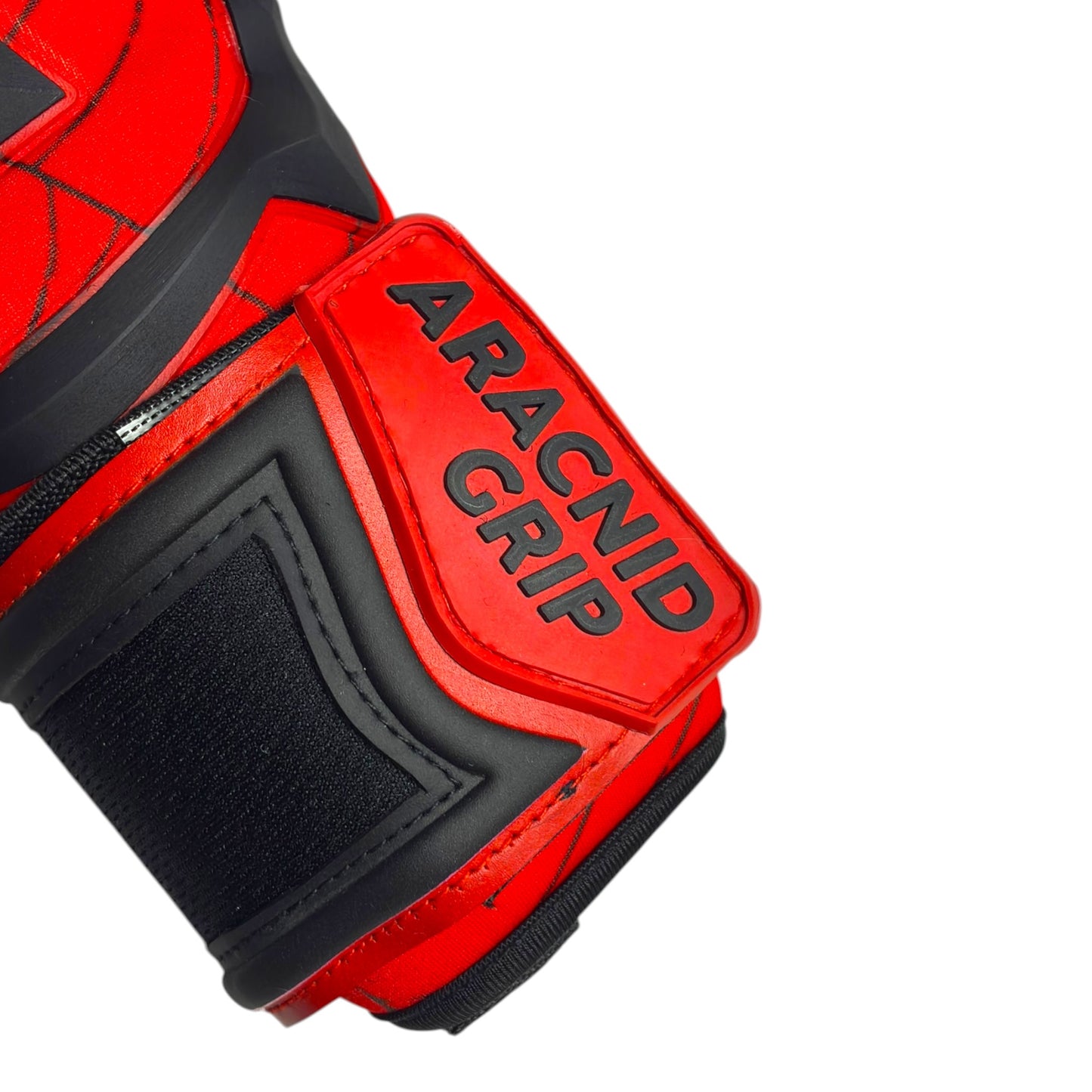 Guantes de Arquero MikataKeeper Aracnid Red – Látex Contact 4mm, Corte Roll Negativo