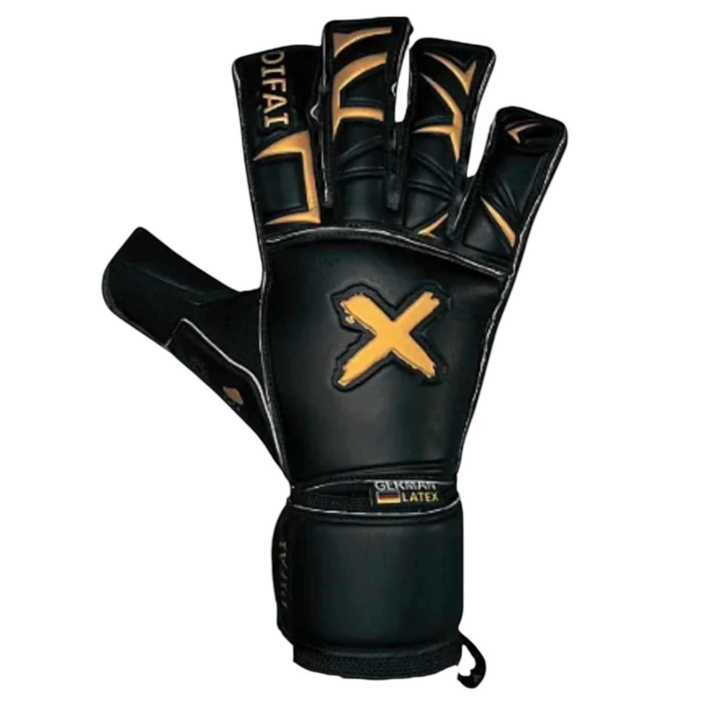 Guantes de Arquero Difai Wall X Dorado – Látex Profesional de Alto Rendimiento