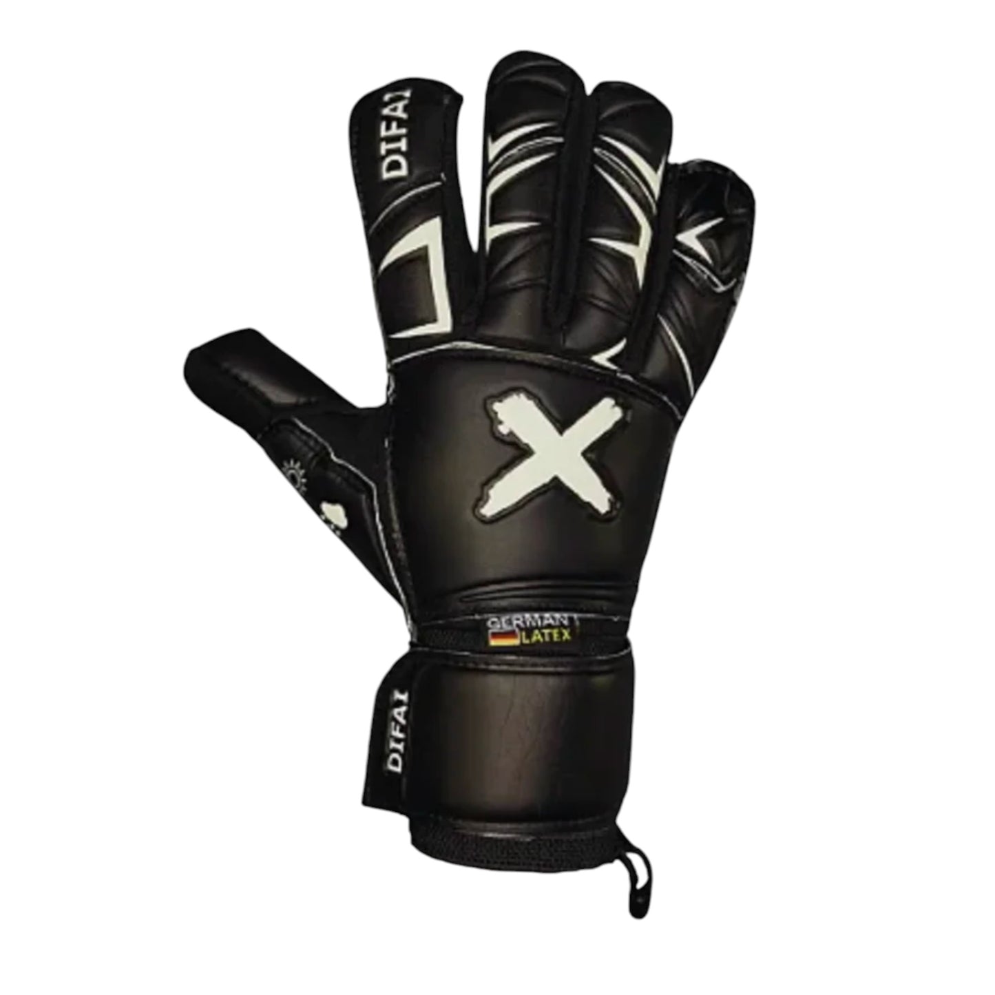 Guantes de Arquero Difai Wall X Negro – Látex Profesional de Alto Rendimiento