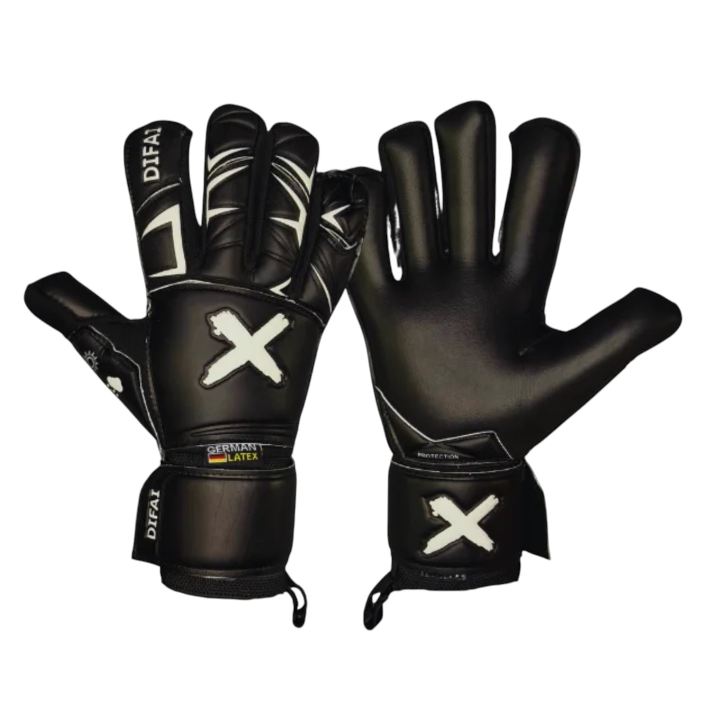 Guantes de Arquero Difai Wall X Negro – Látex Profesional de Alto Rendimiento