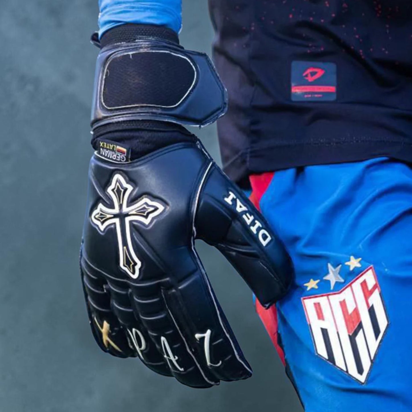 Guantes de Arquero Difai Blessed Negro – Látex Profesional de Alto Rendimiento