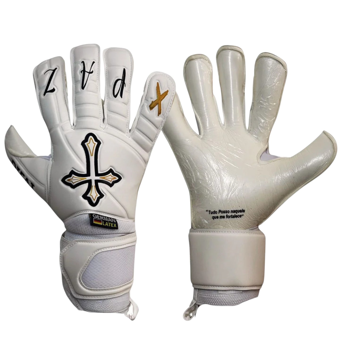 Guantes de Arquero Difai Blessed Blanco – Látex Profesional de Alto Rendimiento