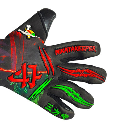 Guantes de Arquero MikataKeeper Nakama – Látex Contact 4mm, Corte Roll Negativo