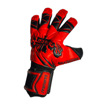 Guantes de Arquero Férulas extraibles - MikataKeeper Samurai – Látex Contact 4mm, Corte Roll Negativo