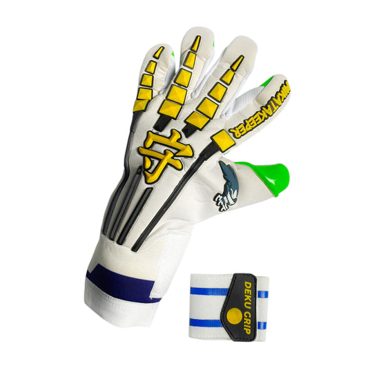 Guantes de Arquero MikataKeeper Deku – Látex Contact 4mm, Corte Roll Negativo