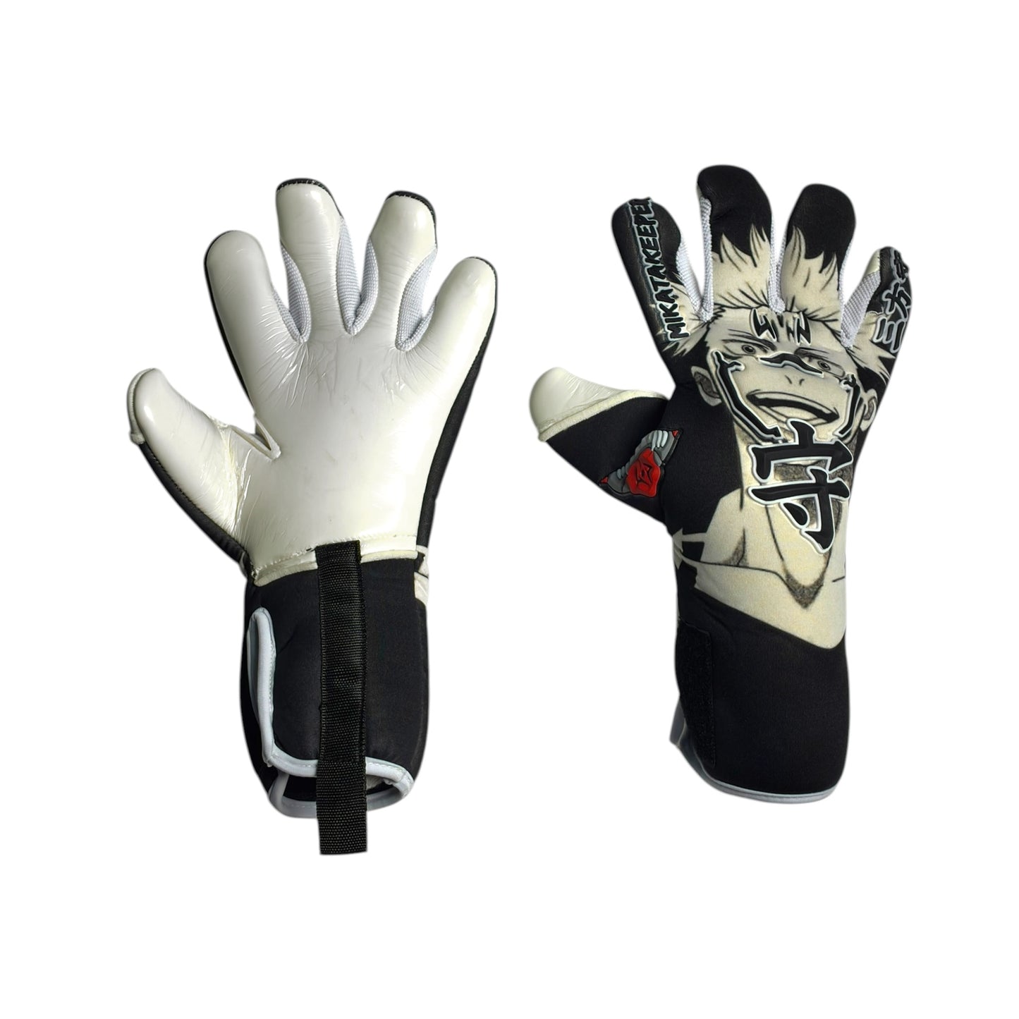 Guantes de Arquero MikataKeeper Akuma – Látex Contact 4mm, Corte Roll Negativo
