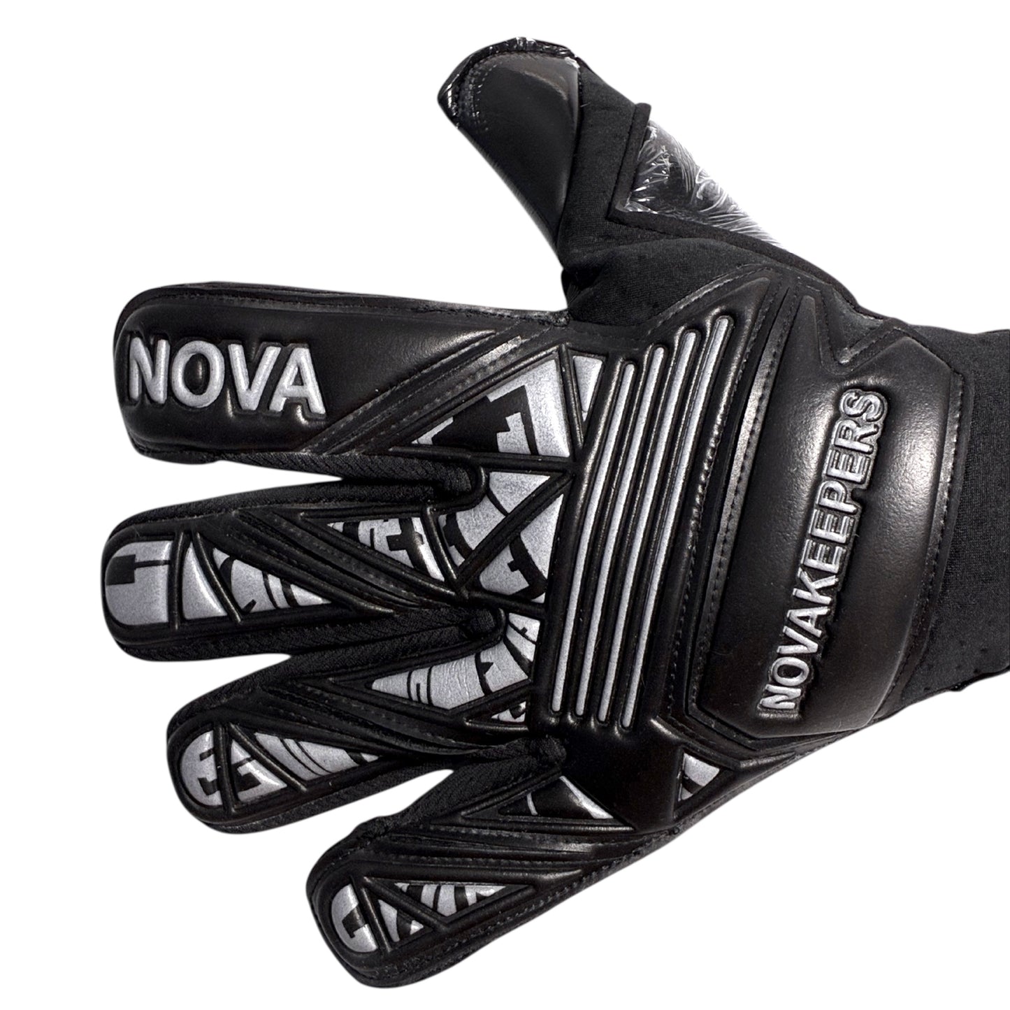 Guantes de Arquero Profesional Supernova - Negro y Gris