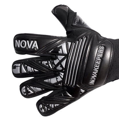 Guantes de Arquero Profesional Supernova - Negro y Gris