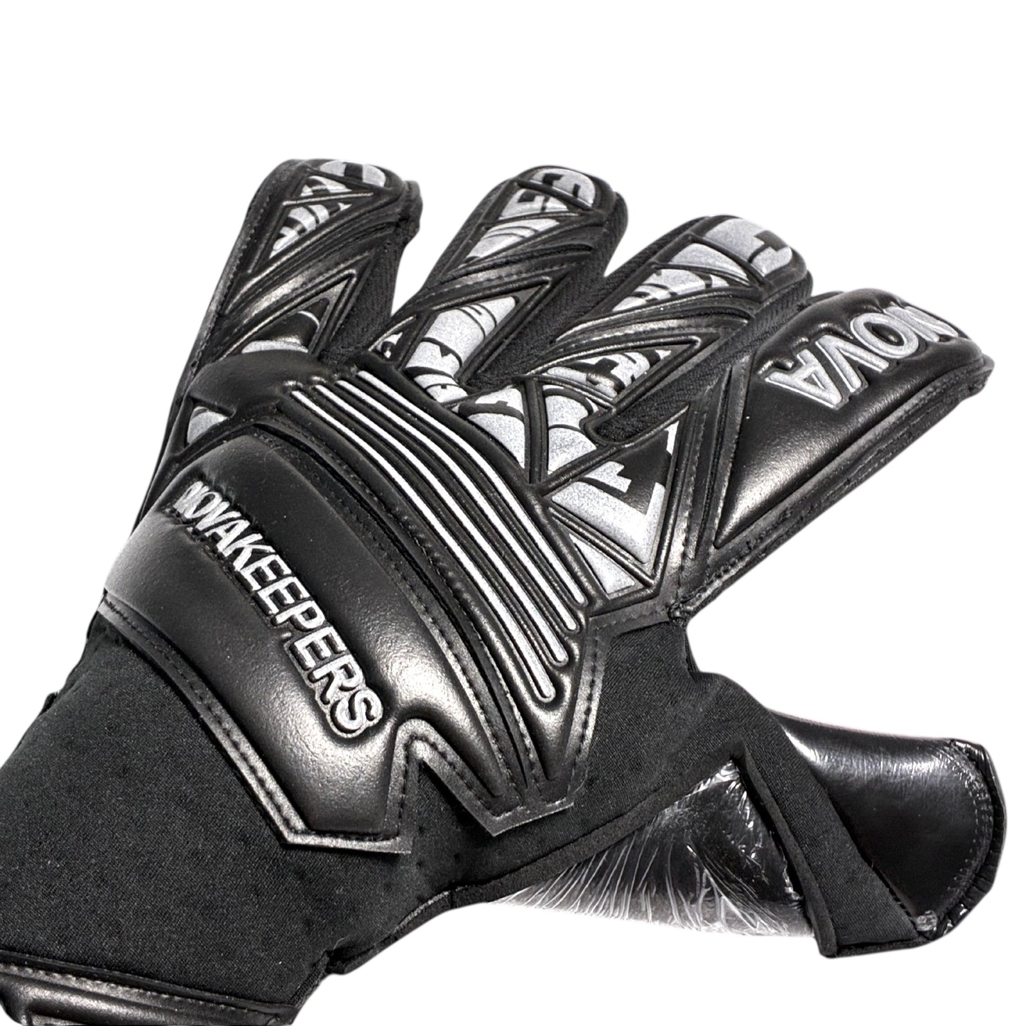 Guantes de Arquero Profesional Supernova - Negro y Gris