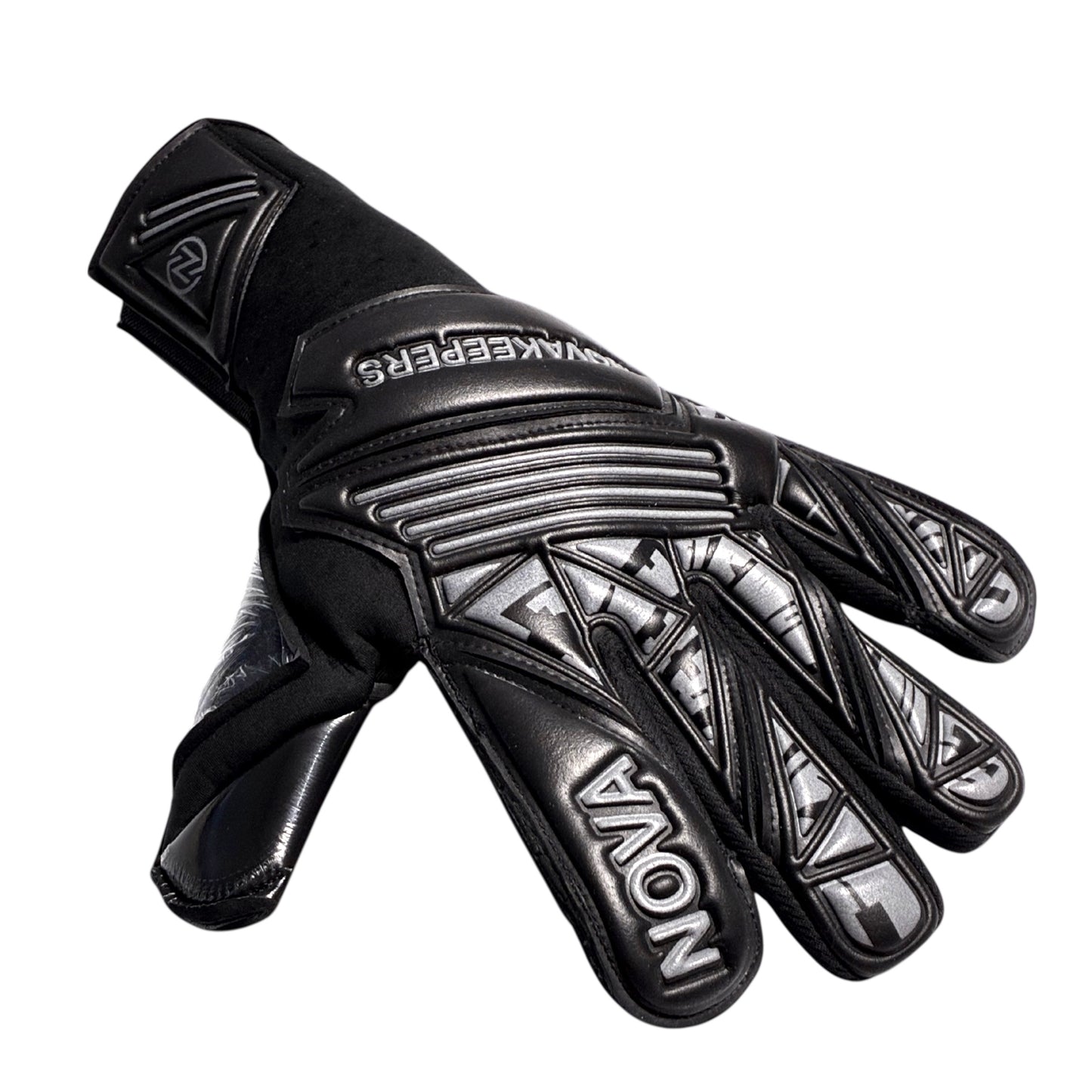Guantes de Arquero Profesional Supernova - Negro y Gris