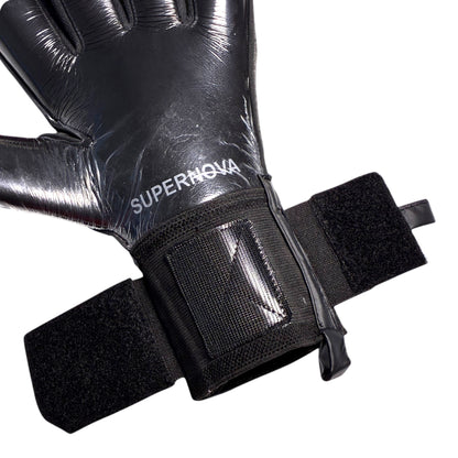 Guantes de Arquero Profesional Supernova - Negro y Gris