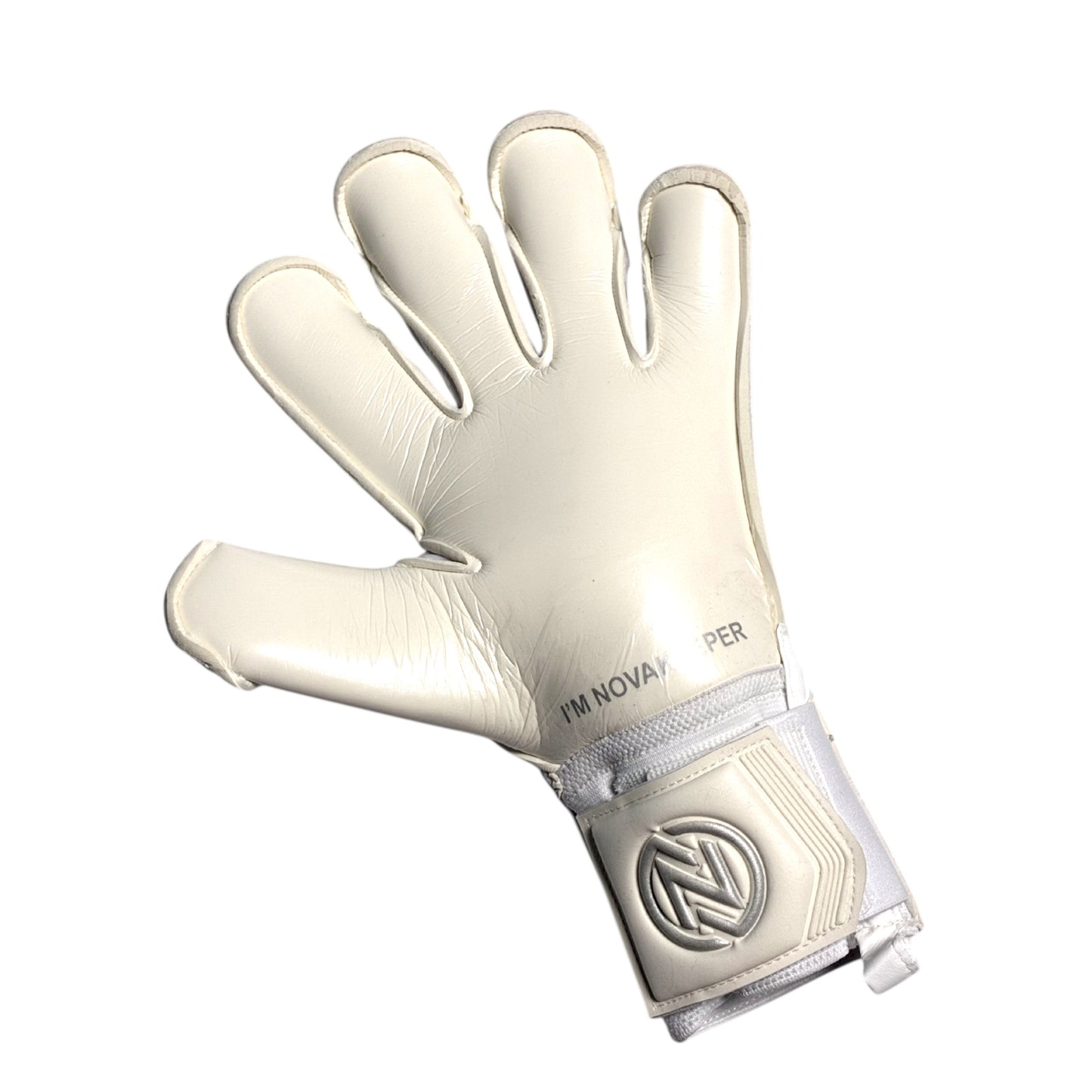 Guantes de Arquero Profesional NovaOne 3.0 Silver Edition - Blanco y Plateado