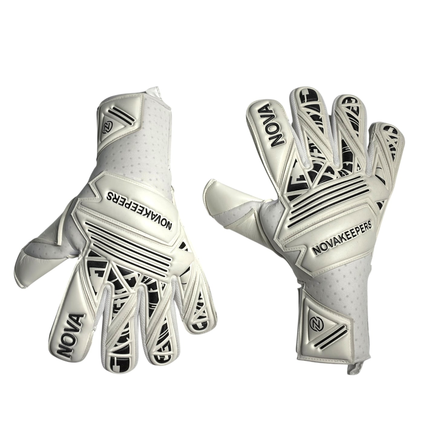 Guantes de Arquero Profesional Supernova - Blanco y Negro