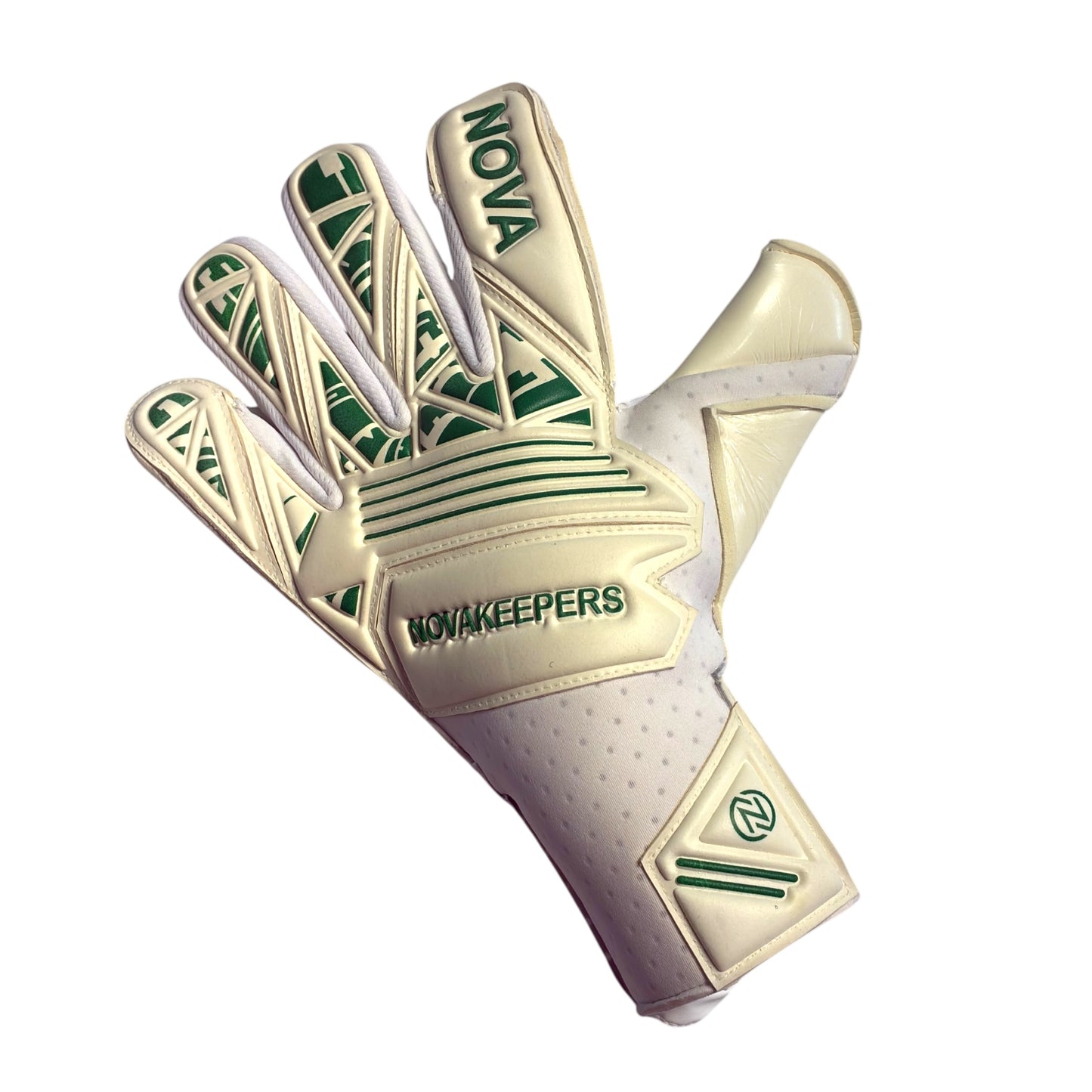 Guantes de Arquero Profesional Supernova - Blanco y Verde