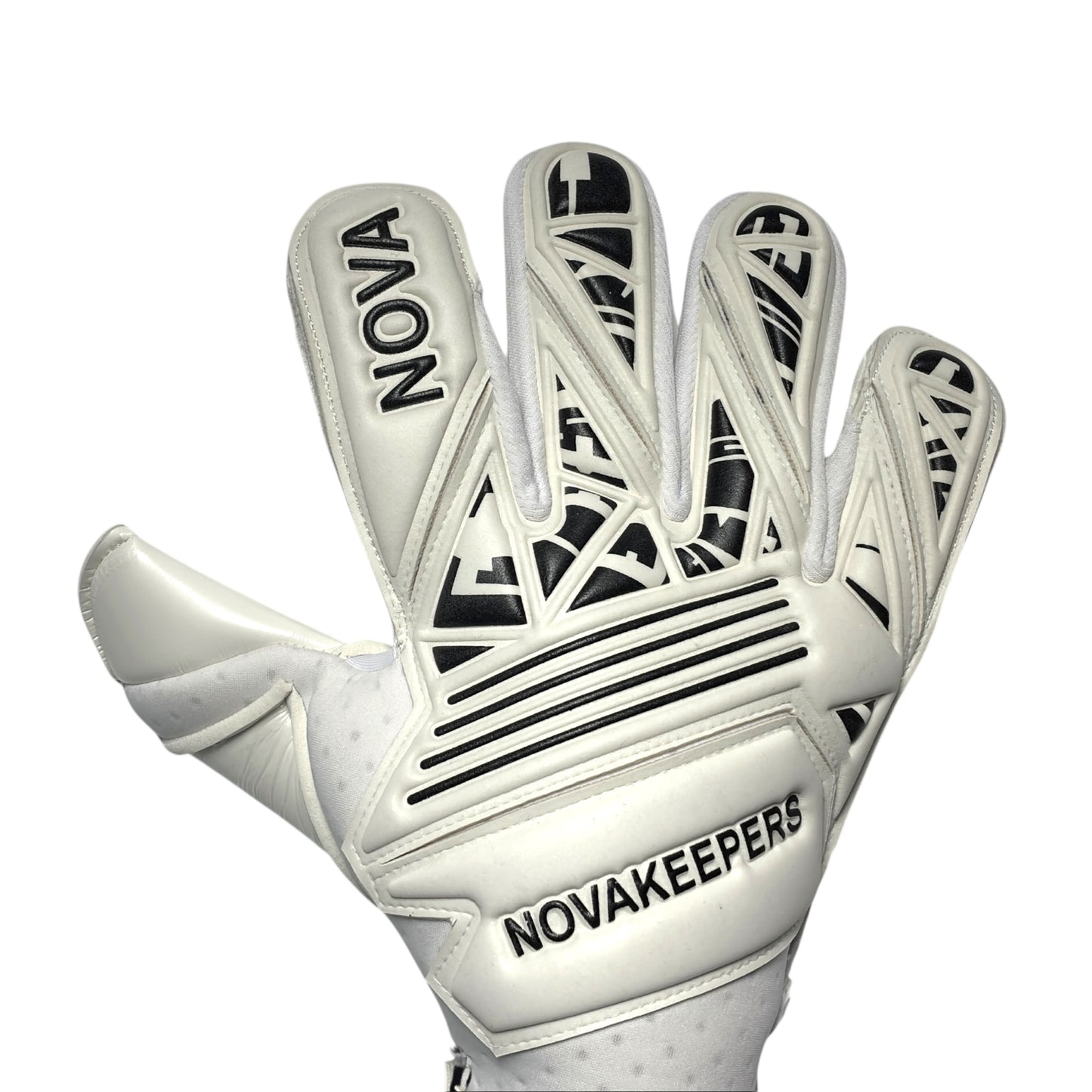 Guantes de Arquero Profesional Supernova - Blanco y Negro