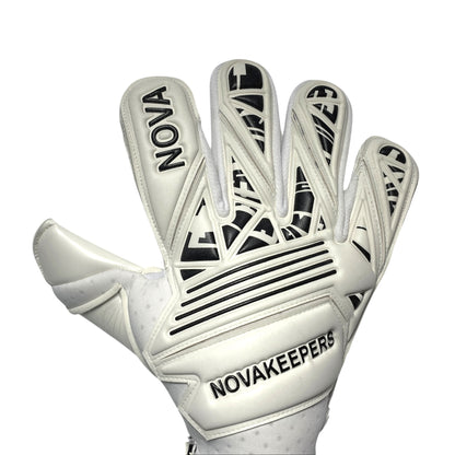 Guantes de Arquero Profesional Supernova - Blanco y Negro