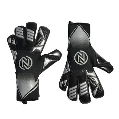 Guantes de Arquero Profesional NovaOne 3.0 Silver Edition - Negro y Plateado