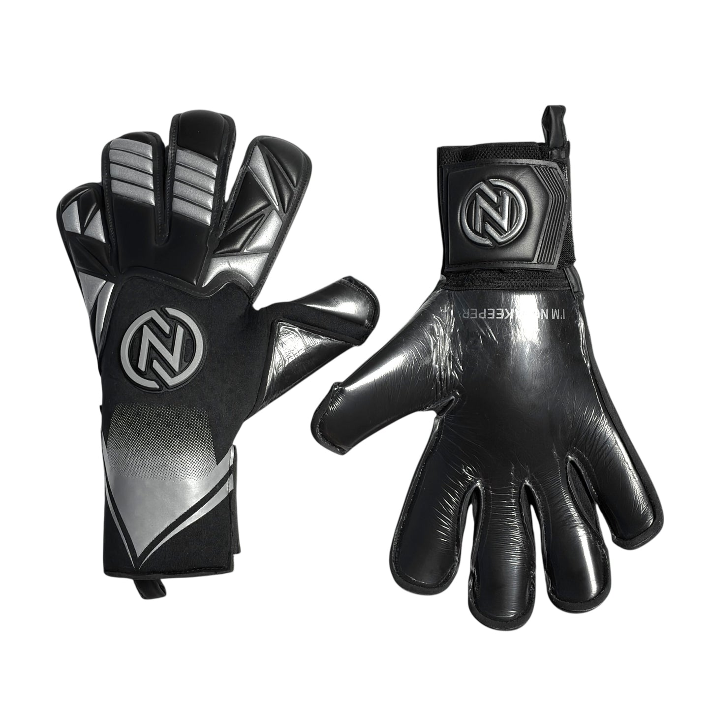 Guantes de Arquero Profesional NovaOne 3.0 Silver Edition - Negro y Plateado