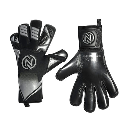 Guantes de Arquero Profesional NovaOne 3.0 Silver Edition - Negro y Plateado