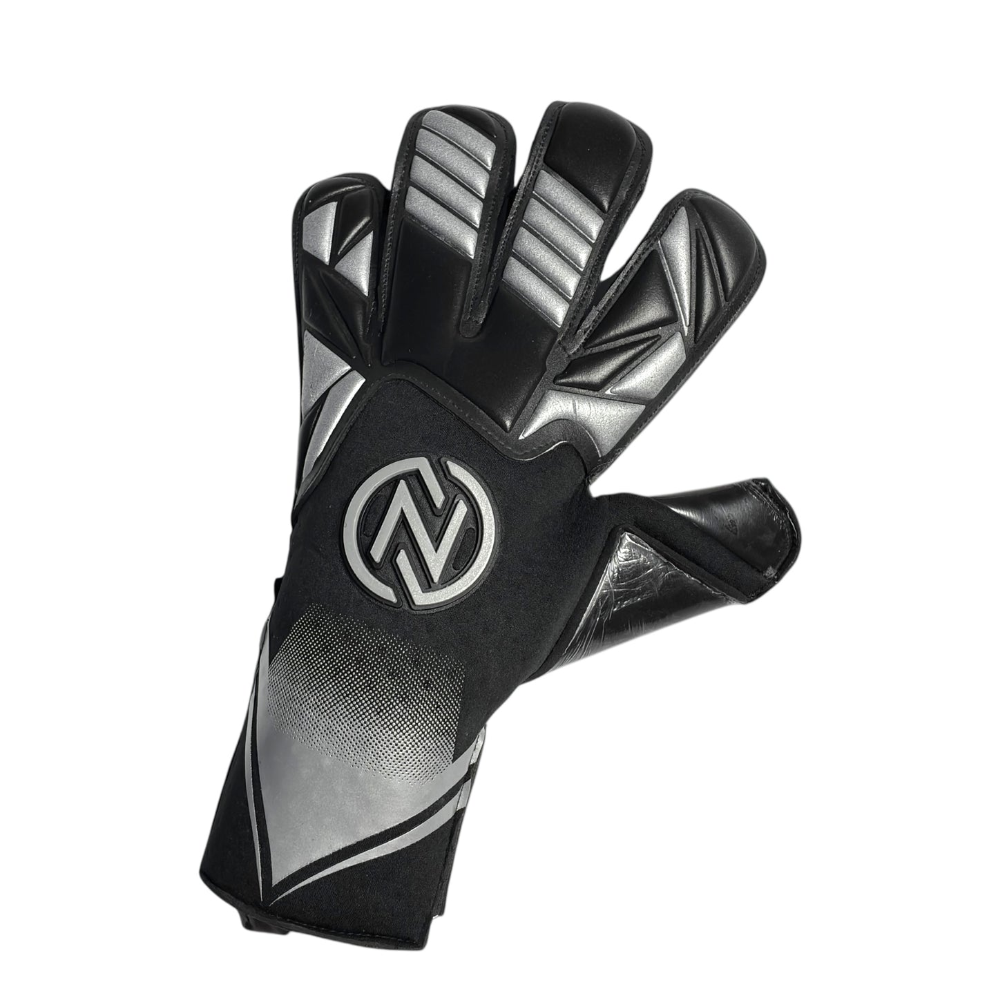 Guantes de Arquero Profesional NovaOne 3.0 Silver Edition - Negro y Plateado