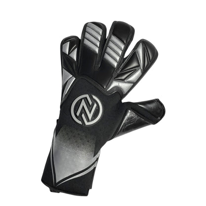 Guantes de Arquero Profesional NovaOne 3.0 Silver Edition - Negro y Plateado