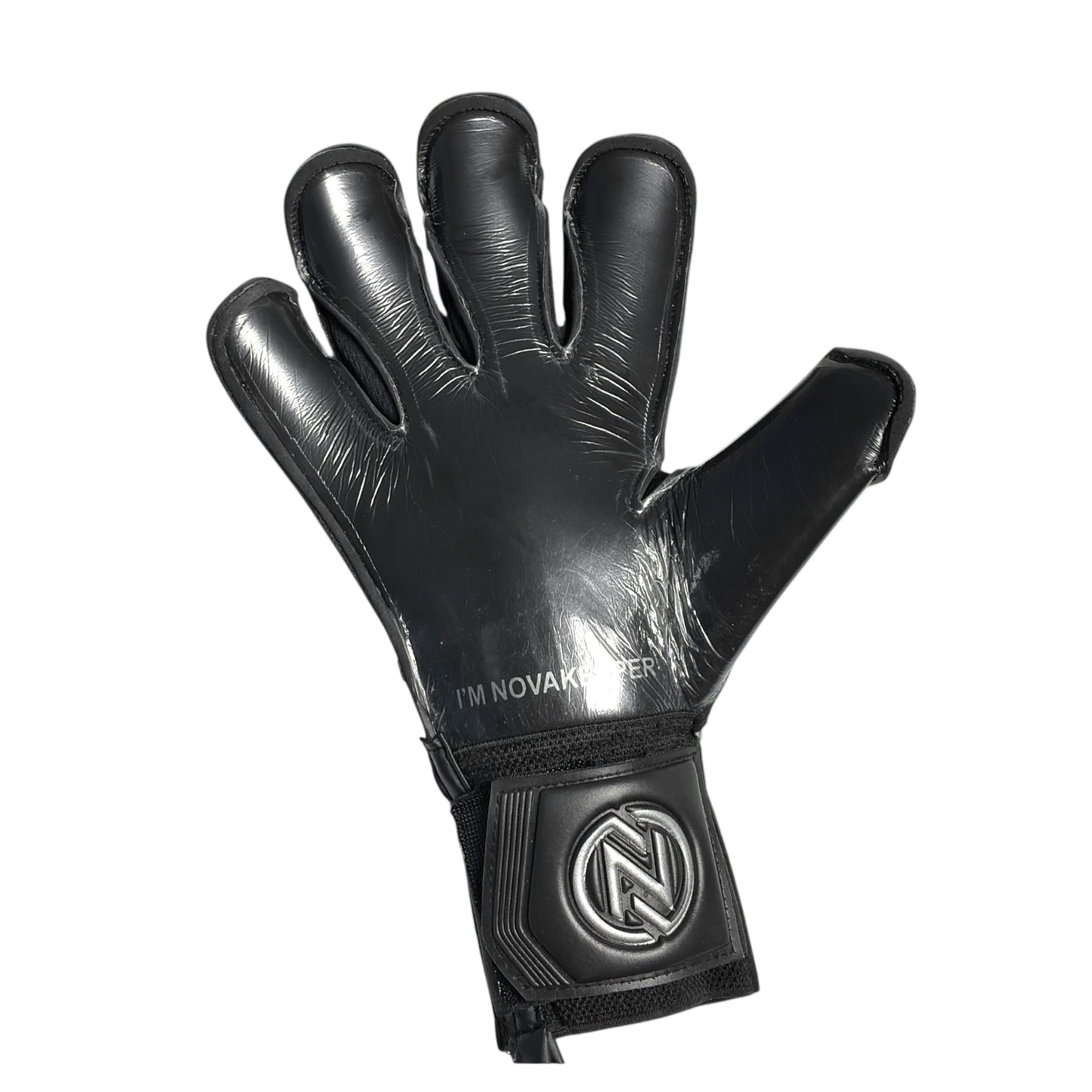 Guantes de Arquero Profesional NovaOne 3.0 Silver Edition - Negro y Plateado