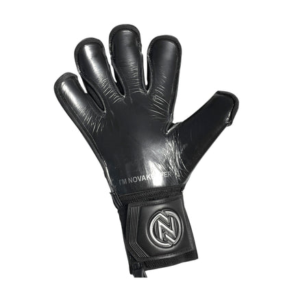 Guantes de Arquero Profesional NovaOne 3.0 Silver Edition - Negro y Plateado