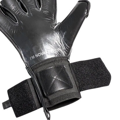 Guantes de Arquero Profesional Supernova - Negro y Gris