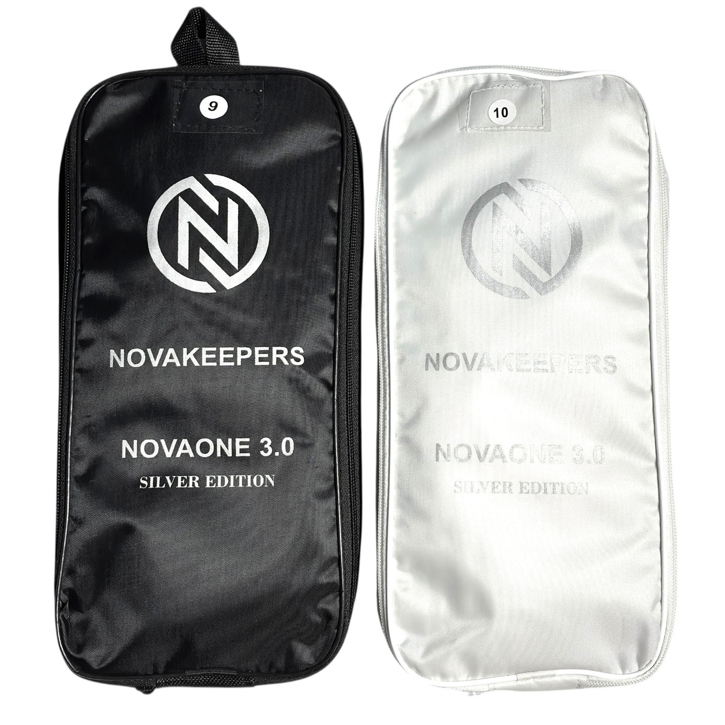 Guantes de Arquero Profesional NovaOne 3.0 Silver Edition - Negro y Plateado