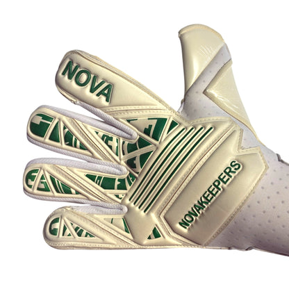 Guantes de Arquero Profesional Supernova - Blanco y Verde
