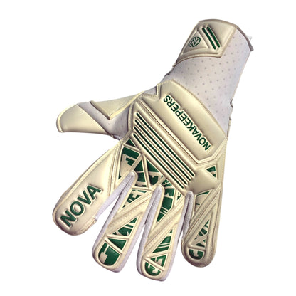 Guantes de Arquero Profesional Supernova - Blanco y Verde