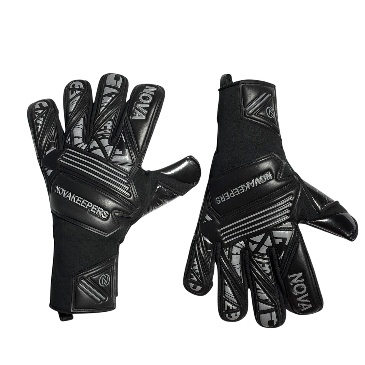 Guantes de Arquero Profesional Supernova - Negro y Gris