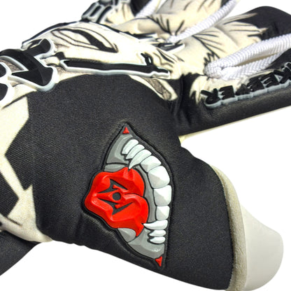 Guantes de Arquero MikataKeeper Akuma – Látex Contact 4mm, Corte Roll Negativo